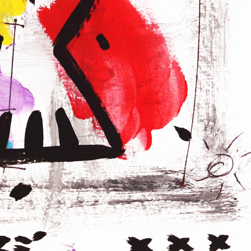 Peinture originale de Gary John Street Art - Rouleau arc-en-ciel coloré en vente 4