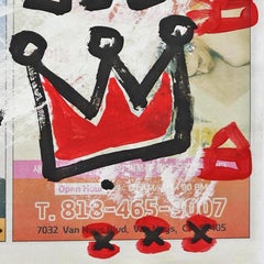Red Rights Of Passage - Red and Black Original Street Art by Gary John