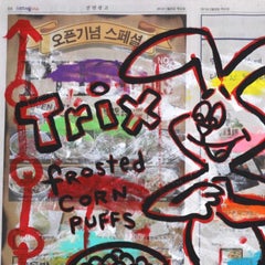 "Rediscovered" Pop Art originale ispirata ai cereali Trix the Rabbit di Gary Johns