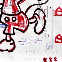 « Run Like Hell Tokyo », grande peinture originale de Gary John Pop Art Mickey Street