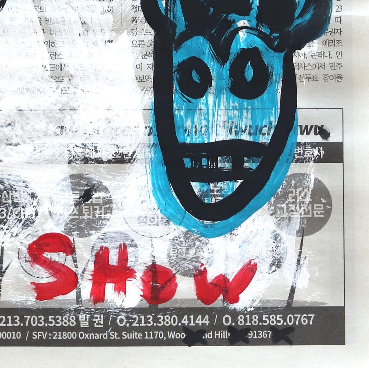 Side Show X 4 - Bunte Retro Contemporary Pop Art nach Warhol von Gary John im Angebot 1
