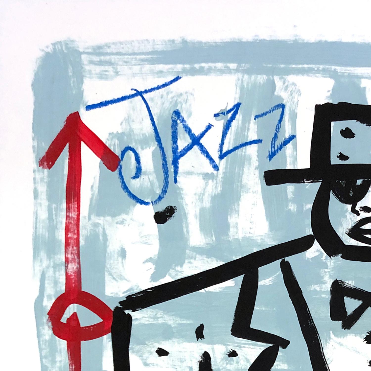 Danser le jazz et le blues - œuvre d'art originale de Gary John sur le thème de la musique en vente 1