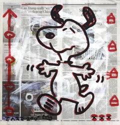 Snoopy In LA - Original Gary John Street Art Painting