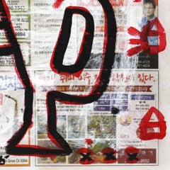 Song Of The Clarion - Original Street Art on Newsprint