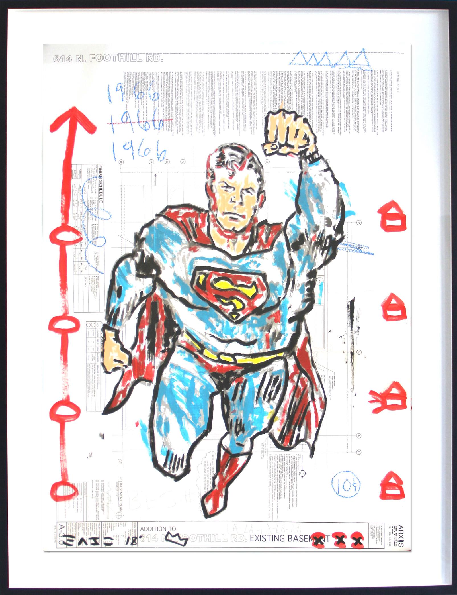 Gary John Figurative Painting - Superman 1966
