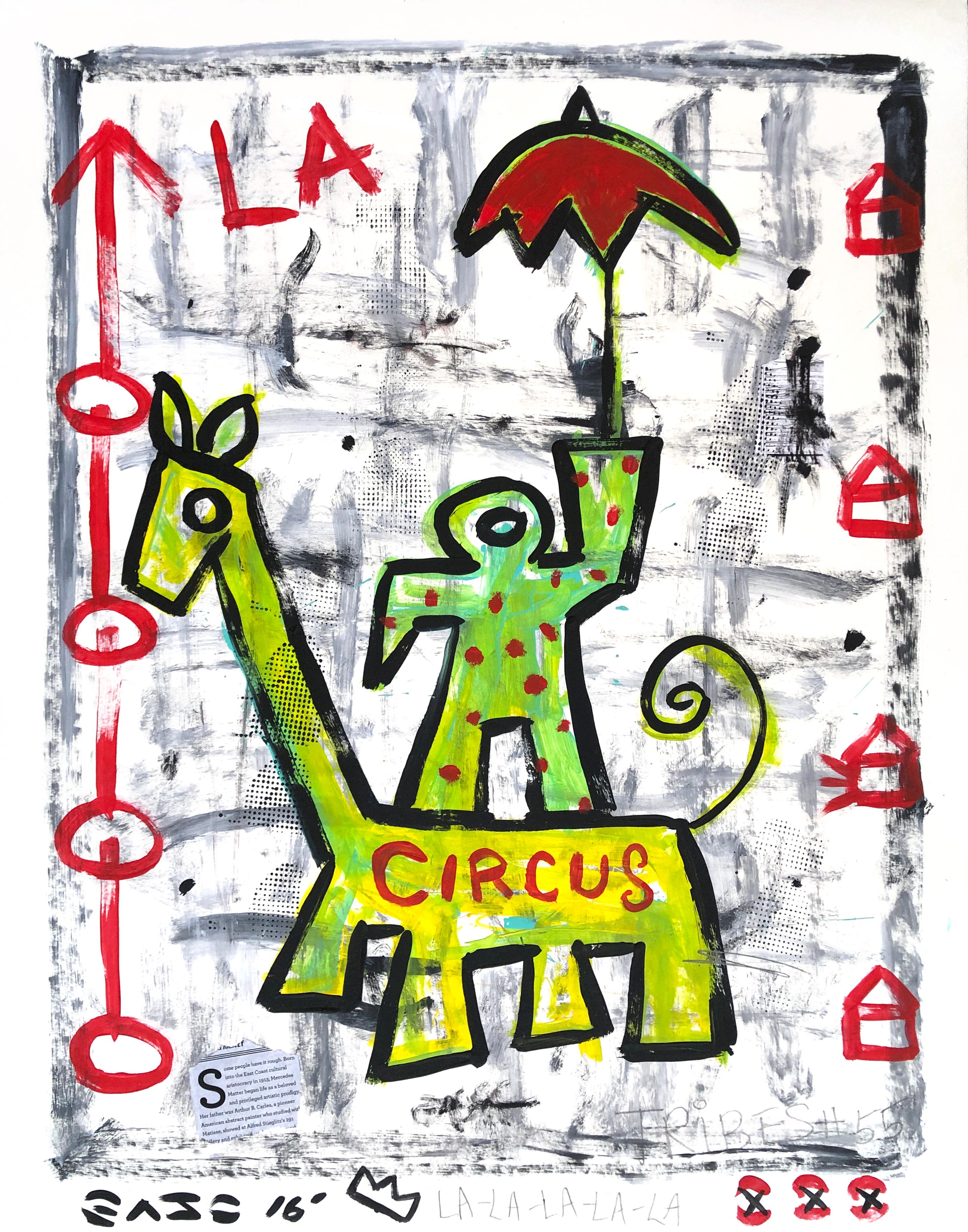 "The New LA Circus" Cubist Inspired Pop Art Contemporary by Gary John