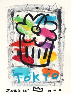 Soupière Tokyo - Peinture originale de Gary John Pop Art
