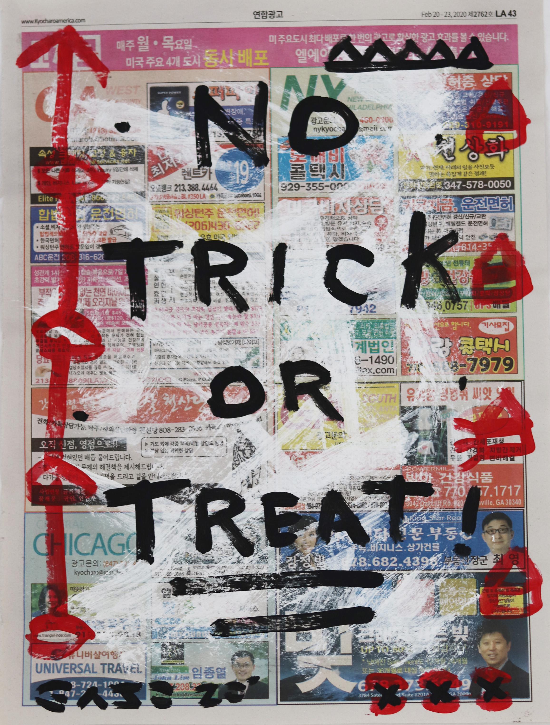 Trick or Treat J/K - Mixed Media Art by Gary John