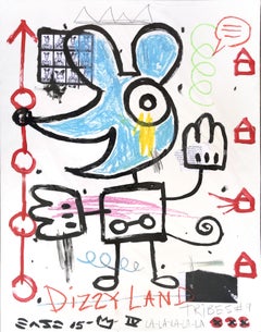 Used "With A Blue Little Window" Mouse Inspired Street Art Original by Gary John