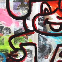 3-D Bug - Original Quirky Cartoon Figurative Acrylic Pop Artwork by Gary John