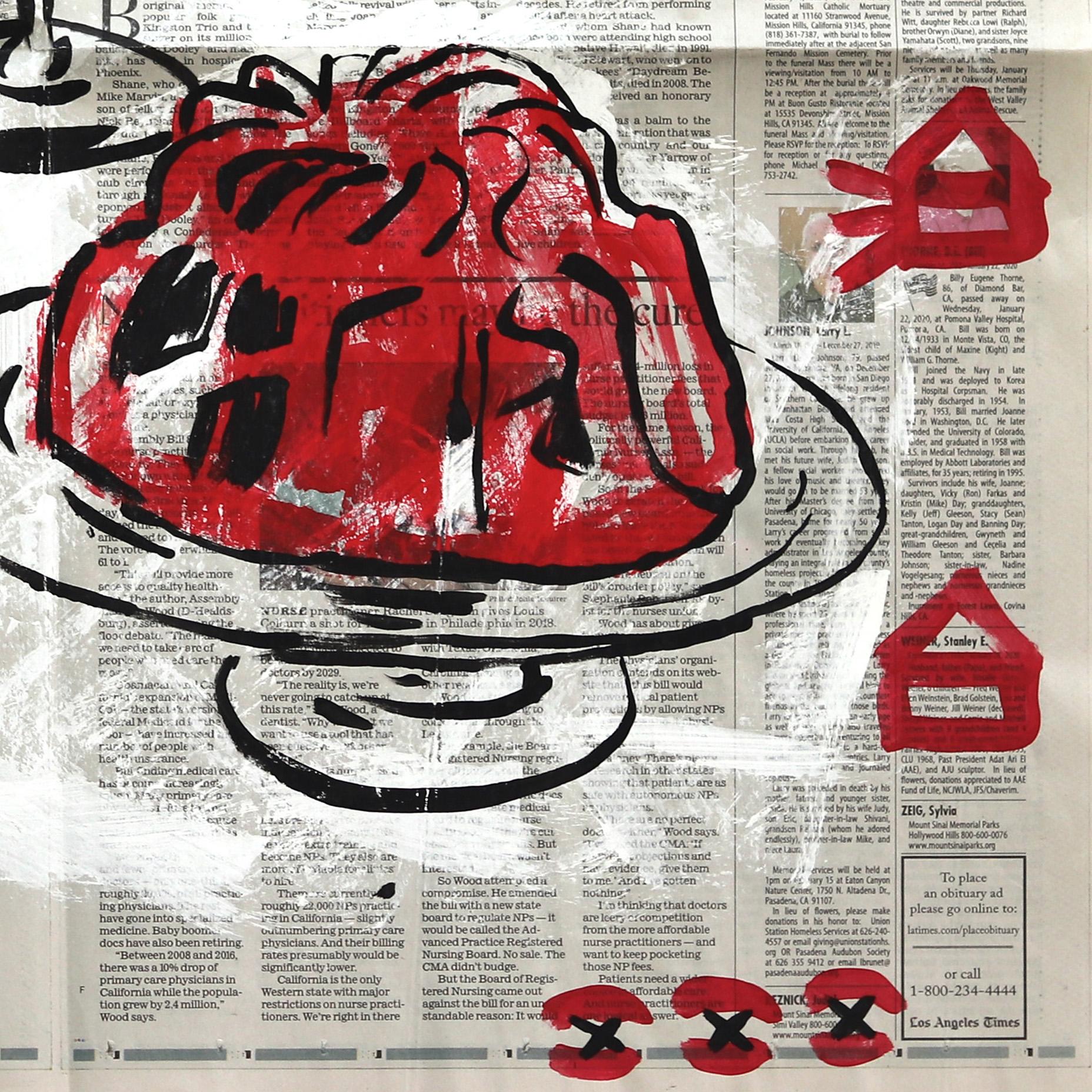 A Fine Jelly Trio - Abstrakte Lebensmittel Stillleben Pop Art Gemälde von Gary John im Angebot 1