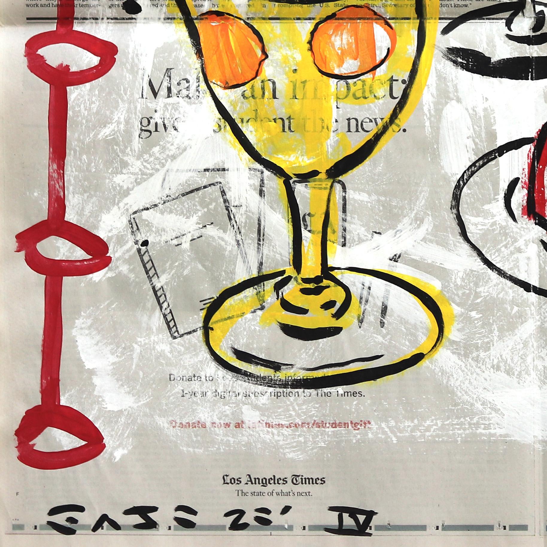 A Fine Jelly Trio - Abstrakte Lebensmittel Stillleben Pop Art Gemälde von Gary John im Angebot 4