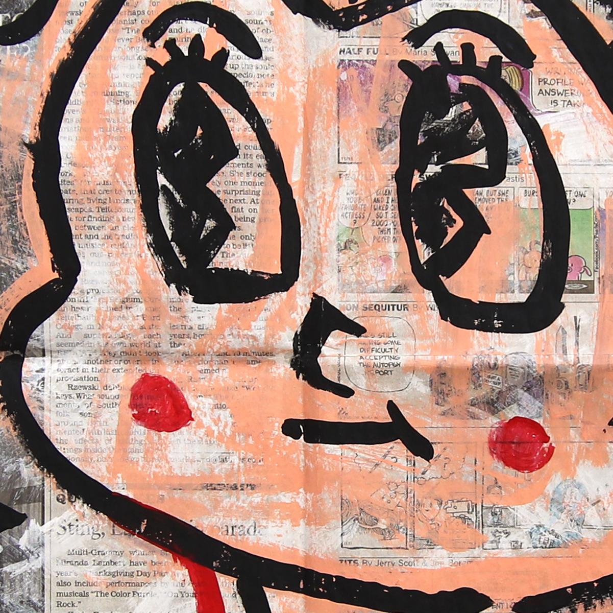 Avante Garde - Original Figurative Cartoon Mixed Media Pop Artwork by Gary John en vente 1