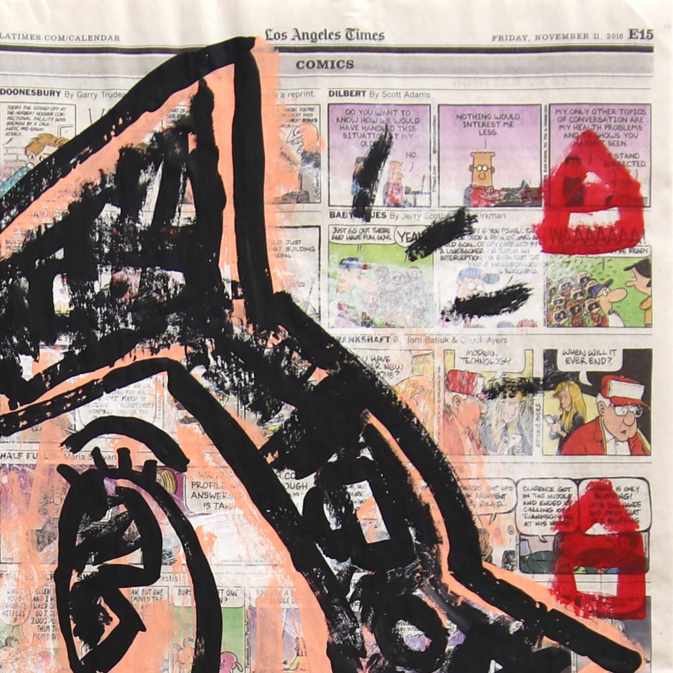 Avante Garde - Original Figurative Cartoon Mixed Media Pop Artwork by Gary John en vente 3