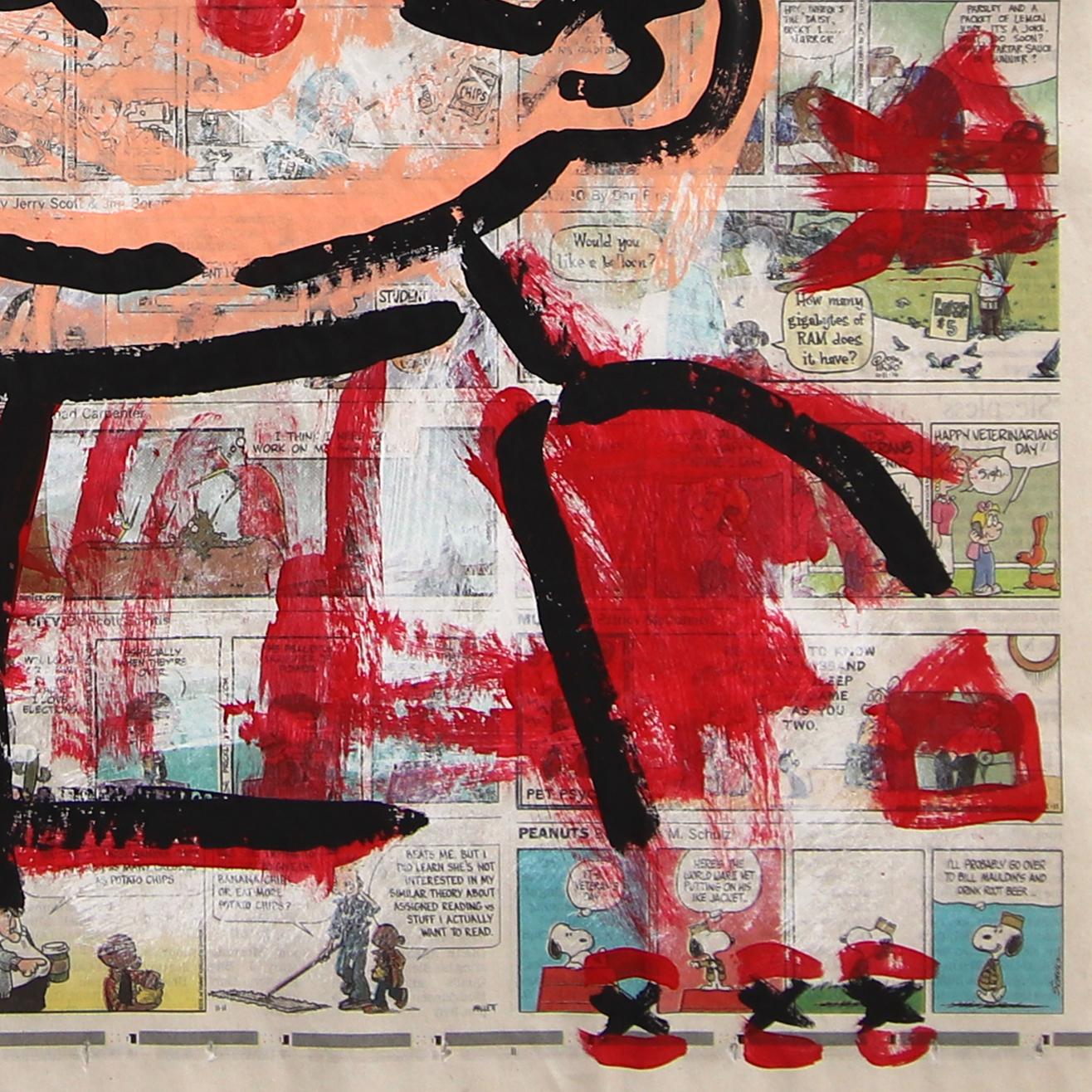 Avante Garde - Original Figurative Cartoon Mixed Media Pop Artwork by Gary John en vente 4