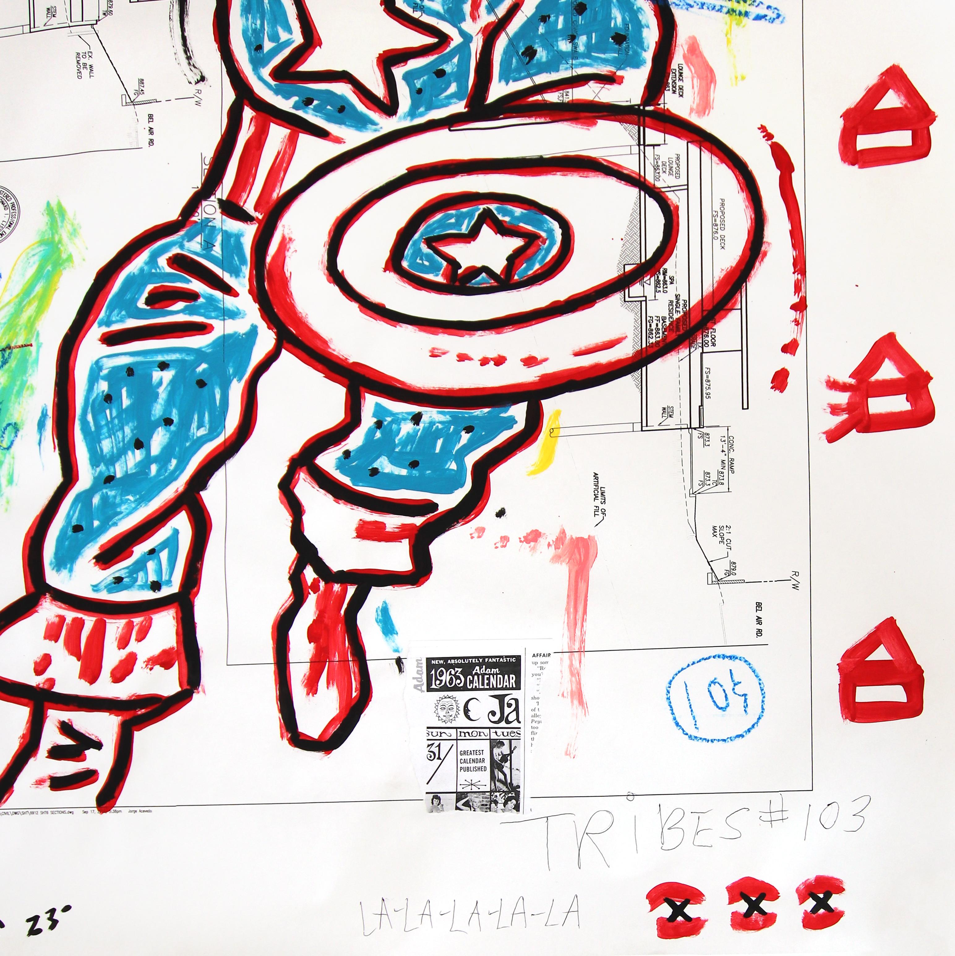 Avenging Heart - Abstract Figurative Colorful Comic Book Pop Art by Gary Johns en vente 4