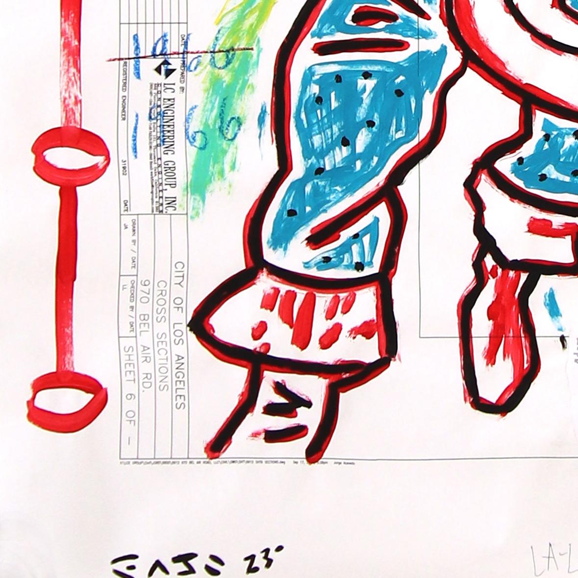 Avenging Heart - Abstract Figurative Colorful Comic Book Pop Art by Gary Johns en vente 5