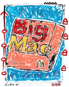 Bite Me Ronald - Modern Abstract Color Drenched Pop Art Mixed Media by Gary John