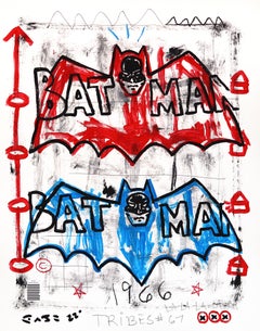Cape Crisis Club - Original Abstract Batman Inspired Artwork by Gary John
