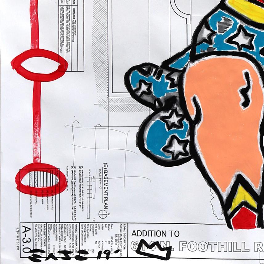 Cargando a la Mujer Maravilla - Pintura Pop Art Figurativa Original de Gran Formato por Gary John en venta 6