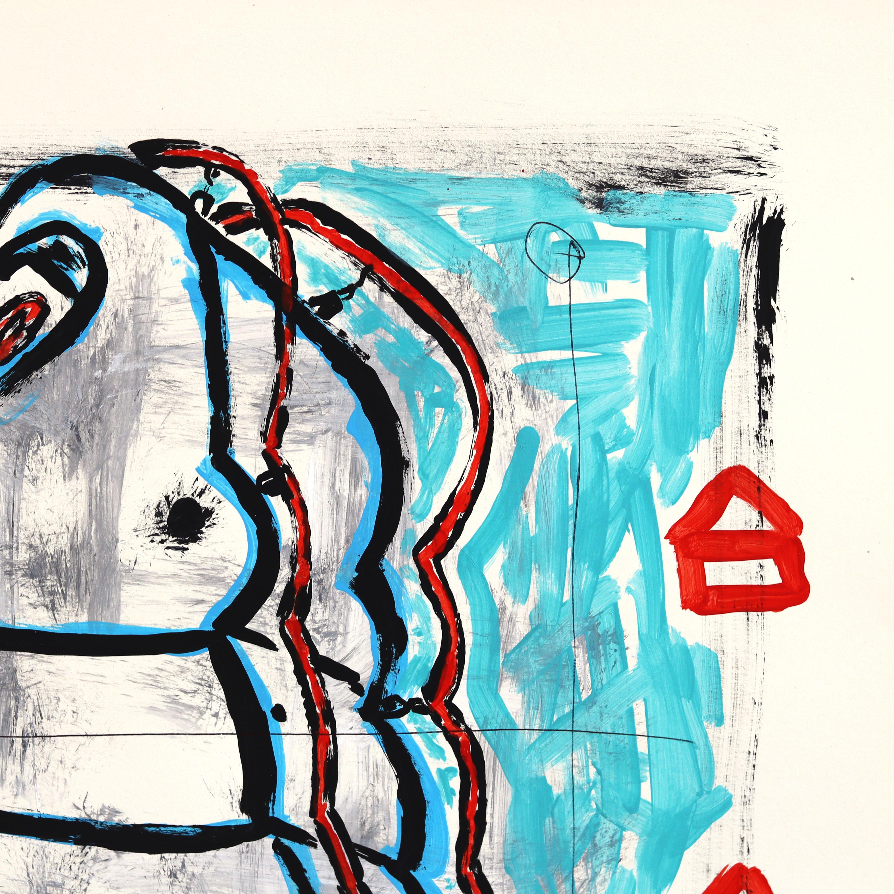 Chill and Spill - Original Quirky Ice Cream Mixed Media Pop Artwork by Gary John im Angebot 2