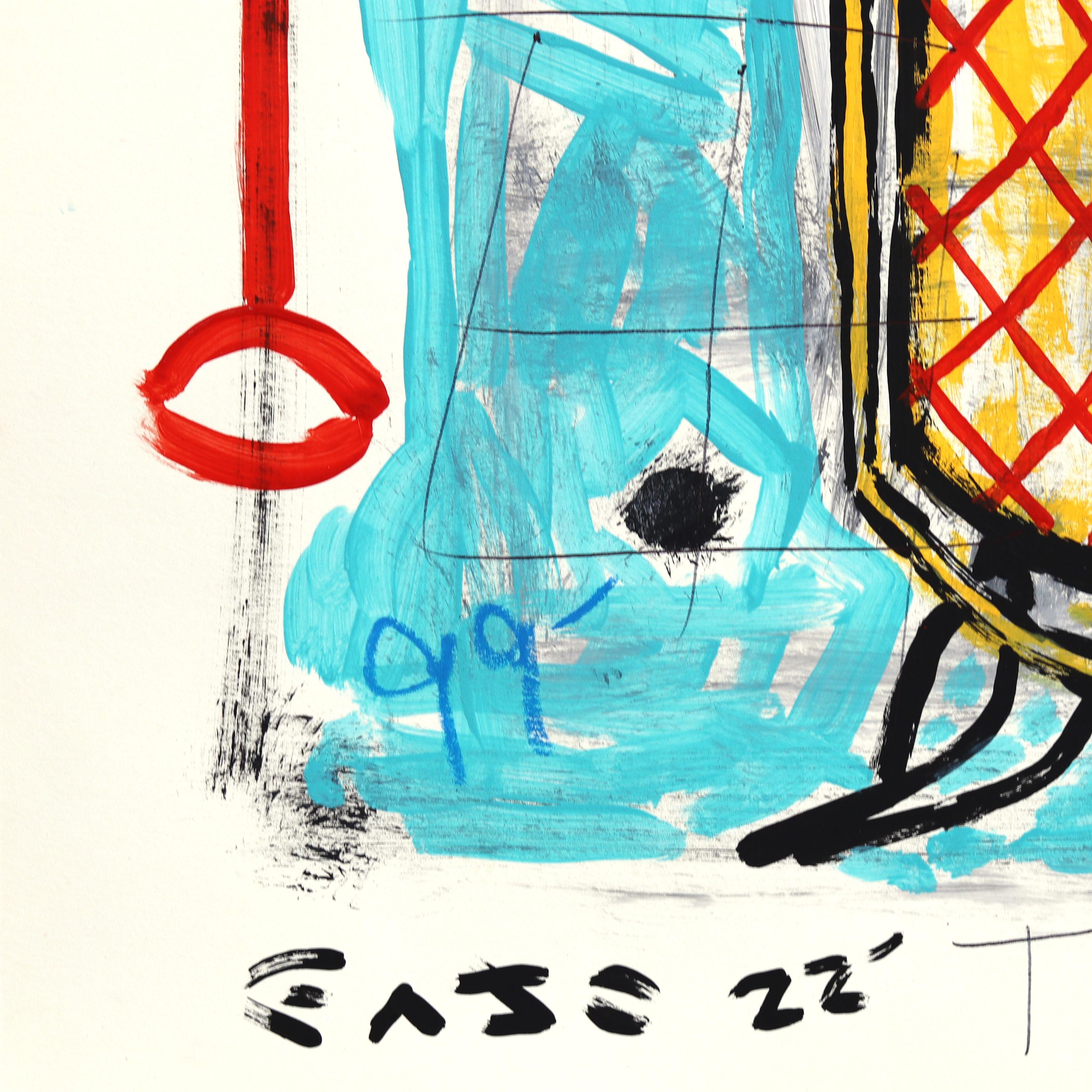 Chill and Spill - Original Quirky Ice Cream Mixed Media Pop Artwork by Gary John im Angebot 3