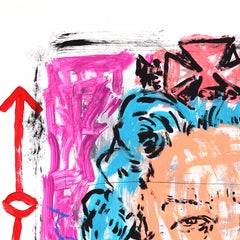 Crown with Sass - Ritratto figurativo astratto originale e stravagante di Gary Johns