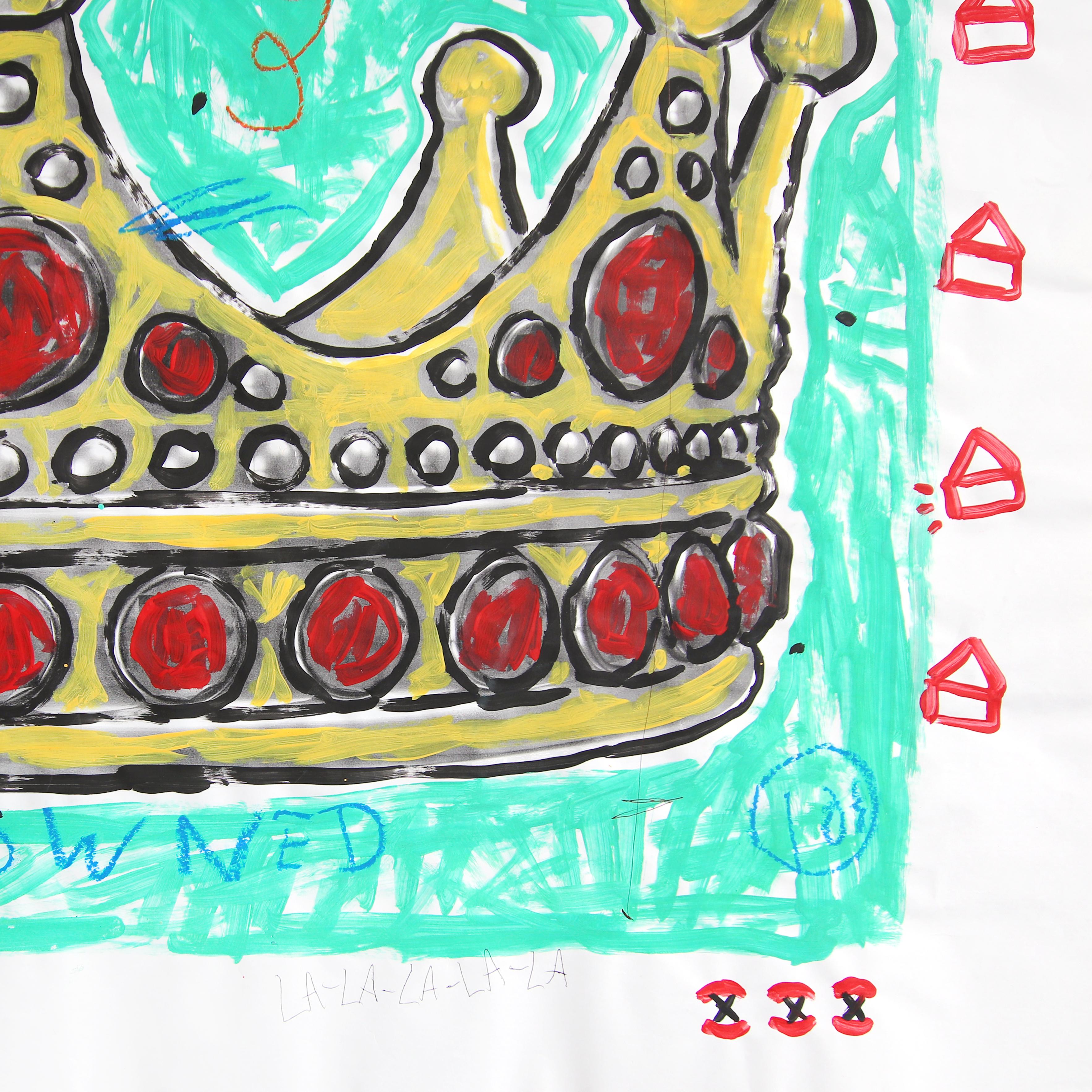 Crowned - Abstract Colorful Vibrant Still Life Pop Art Painting by Gary Johns en vente 7