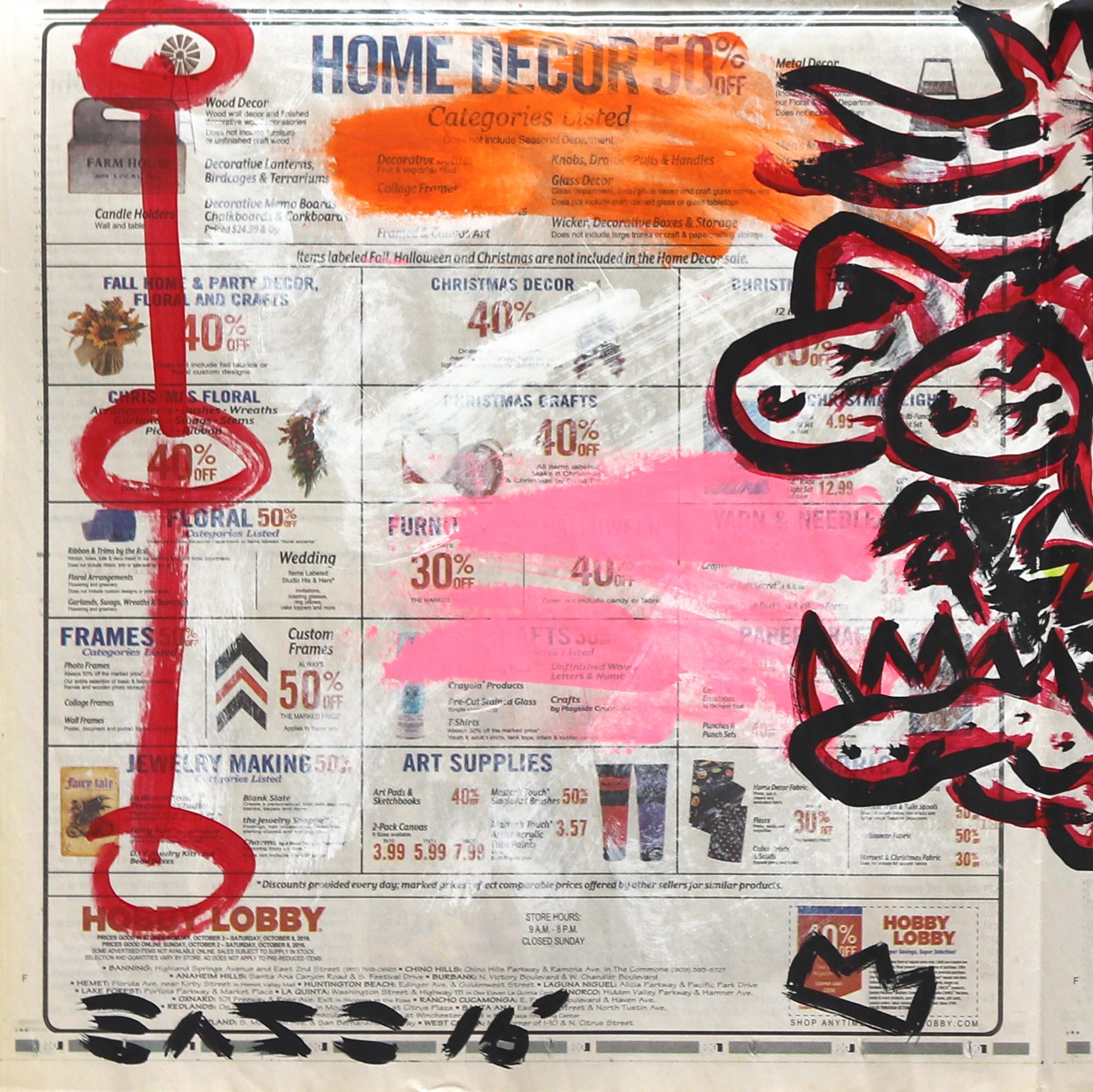 Goodness Gracious - Original Colorful Cartoon Pop Art Painting by Gary John For Sale 3