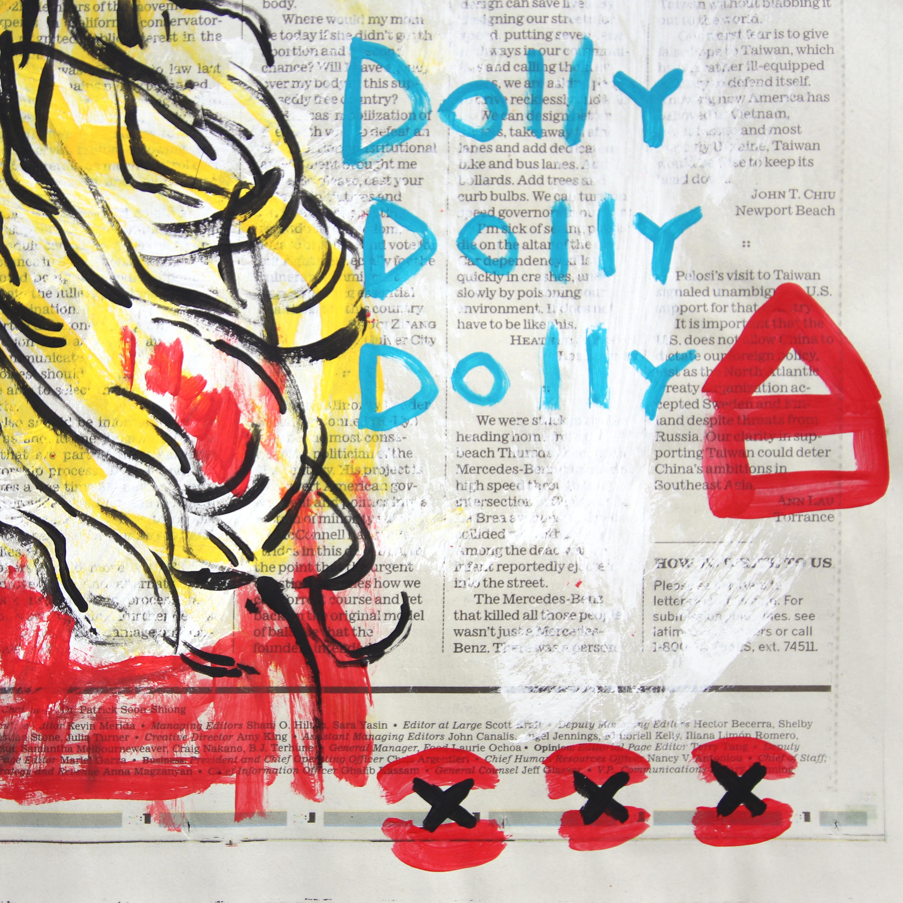 High Hair Harmony - Abstract Dolly Parton Portrait Pop Art Painting by Gary John For Sale 2