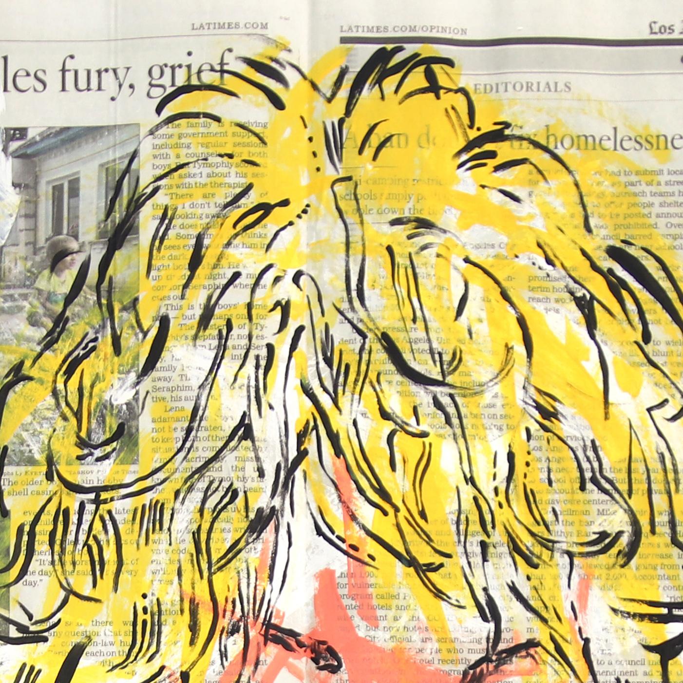 High Hair Harmony - Abstract Dolly Parton Portrait Pop Art Painting by Gary John For Sale 5