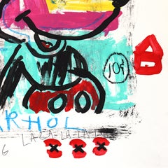 "Mouse Trap Fame" - Opera d'arte originale in stile astratto ispirata al cartone animato di Topolino, realizzata da Gary John