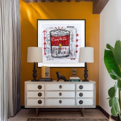 My Tomato Soup - Framed Quirky Still Life Mixed Media Pop Artwork by Gary John