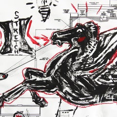 Mythos - Original Symbolic Surreal Figurative Pop Art Painting by Gary John