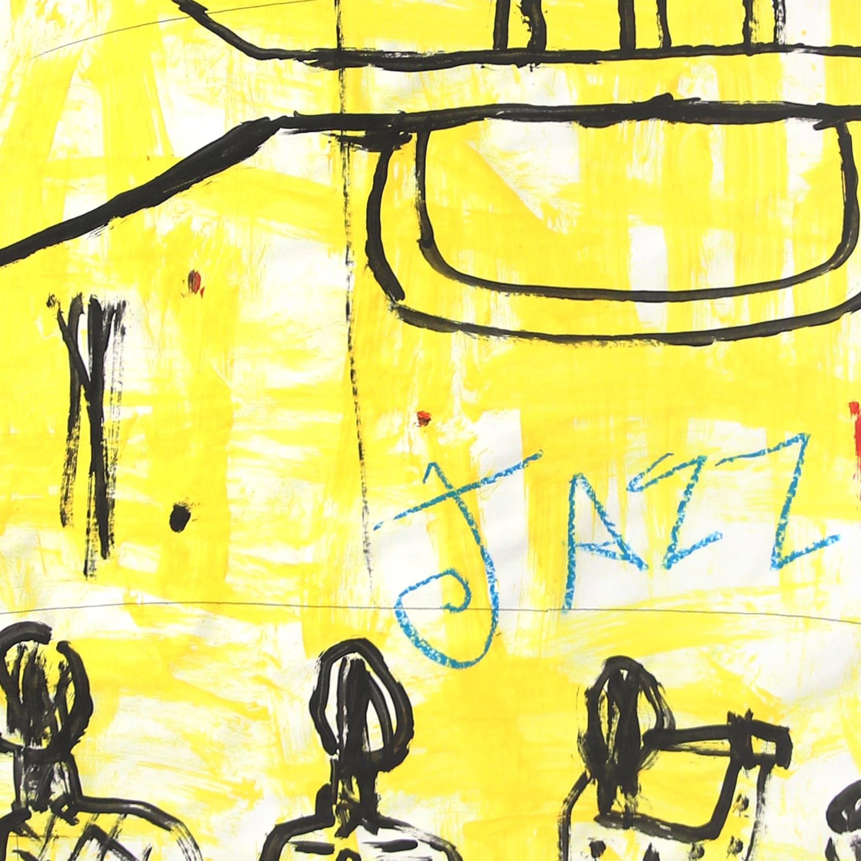 Jazz y blues de Nueva Orleans - Pintura figurativa pop art original de Gary John 1