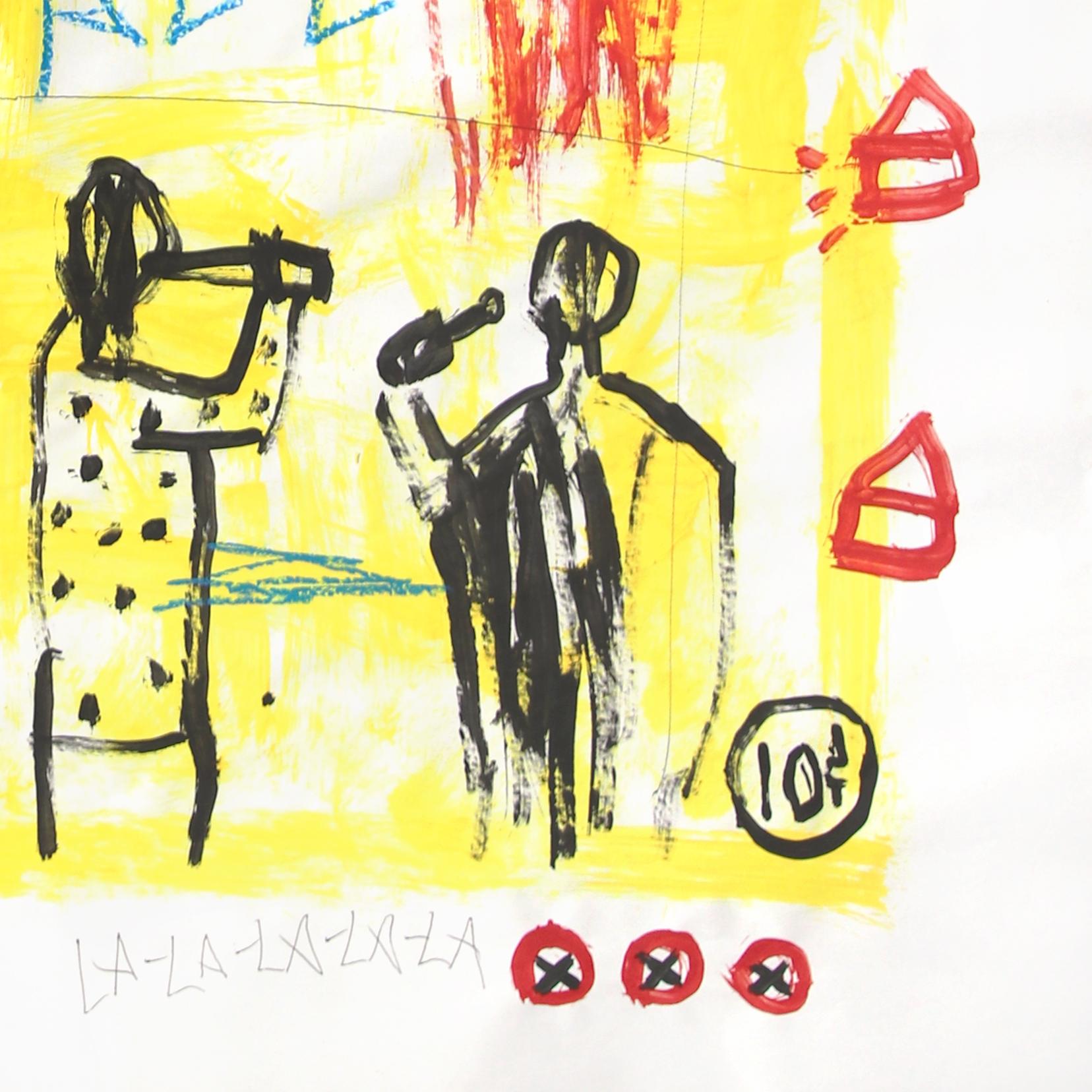 Jazz y blues de Nueva Orleans - Pintura figurativa pop art original de Gary John 3