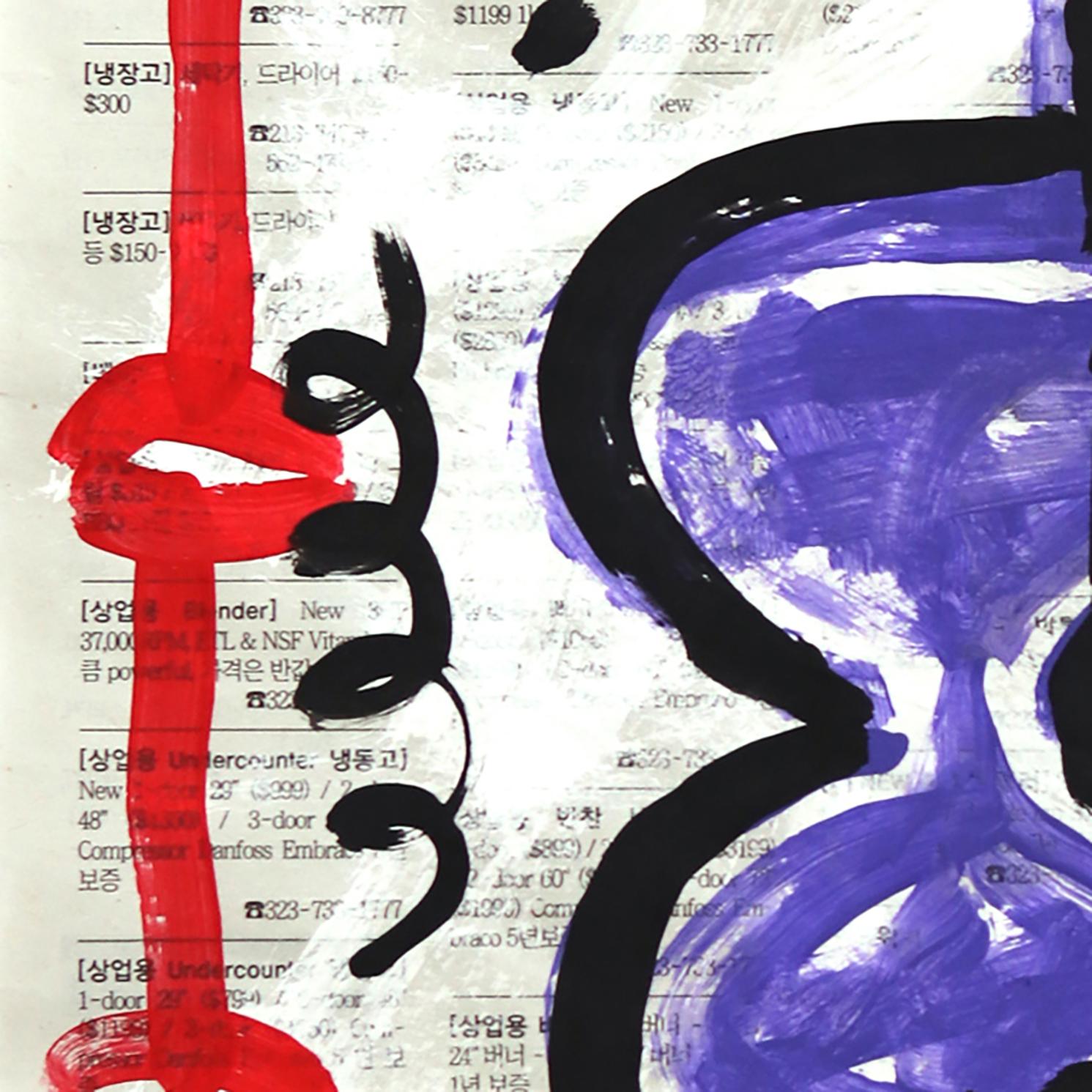 NOLA Noel - Original Purple Guitar Abstract Music Inspired Pop Art by Gary Johns en vente 5
