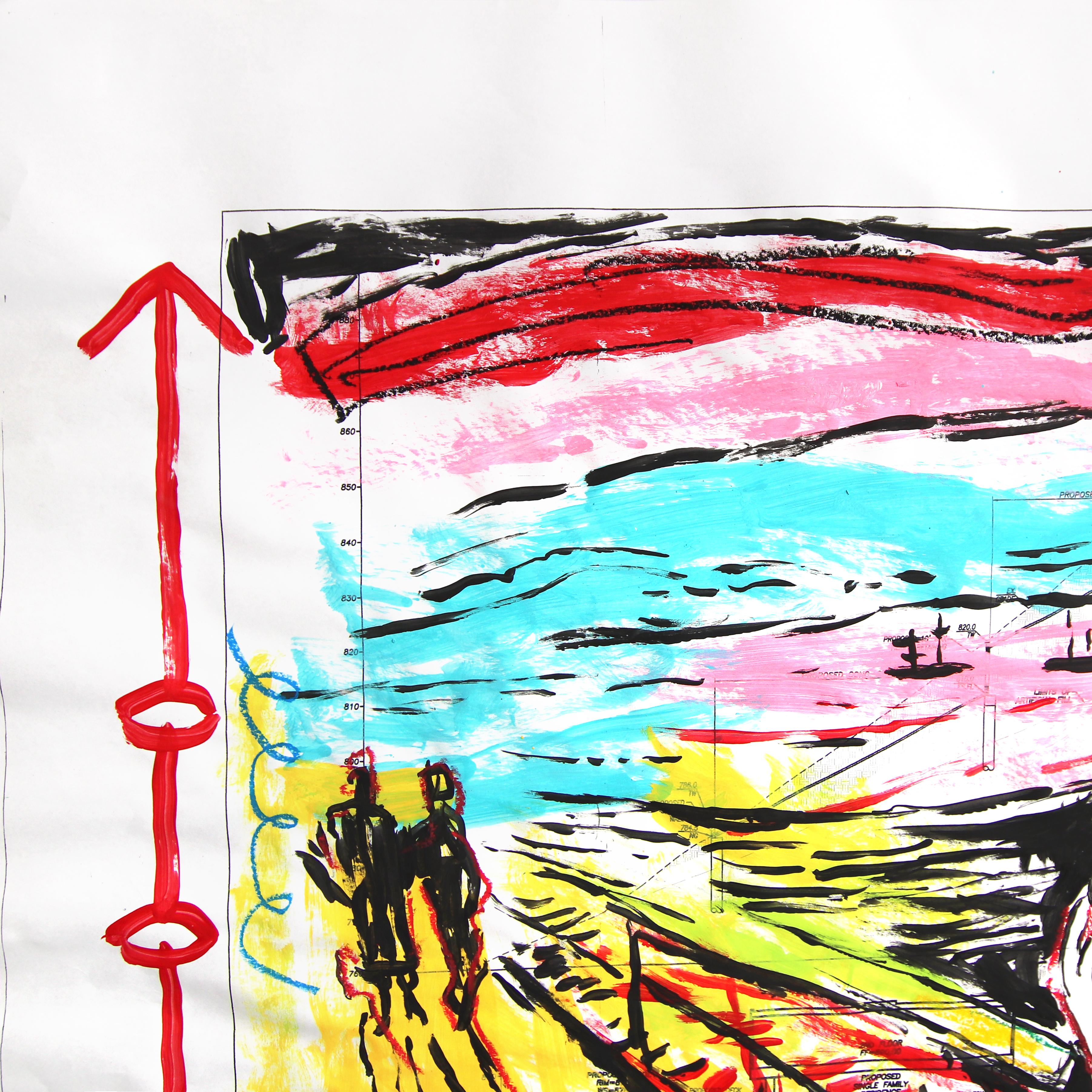 Oh No – Originales farbenfrohes, figuratives Pop-Art- Rendition-Gemälde von Gary John im Angebot 3