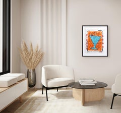 One More Pour - Color Drenched Martini Mixed Media Framed Pop Art by Gary John