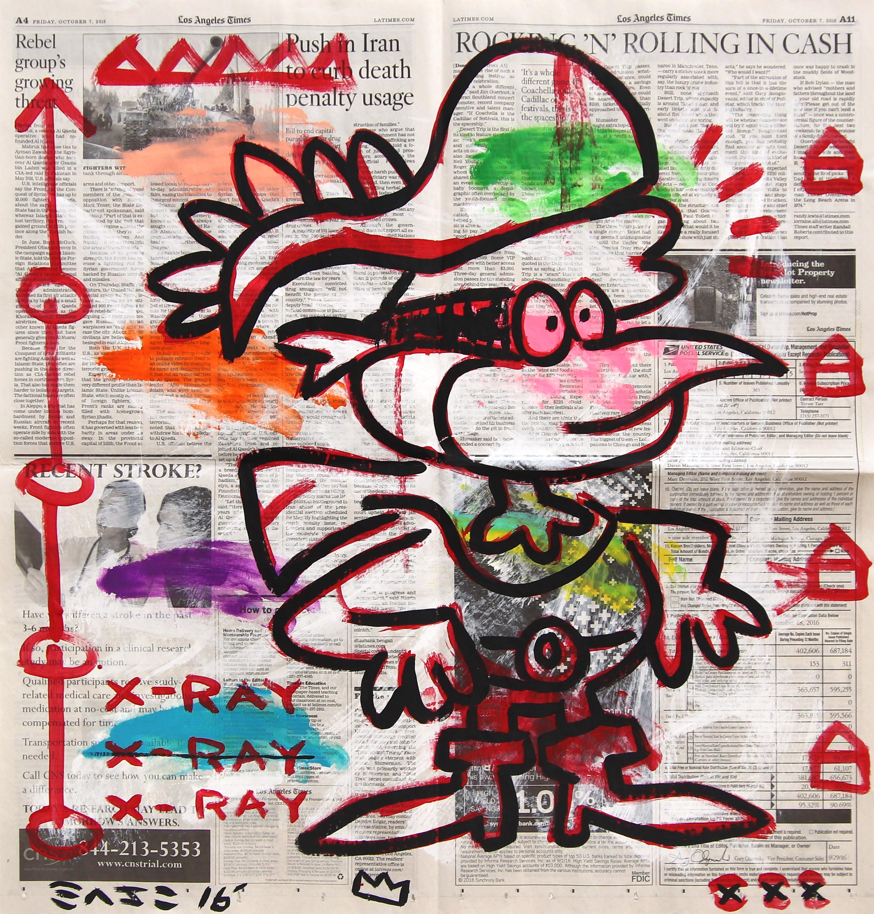 Rolle - Pittura pop figurativa originale di Gary Johns