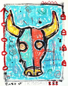 Rodeo Mirage - Abstract Color Drenched Western Inspired Artwork by Gary John