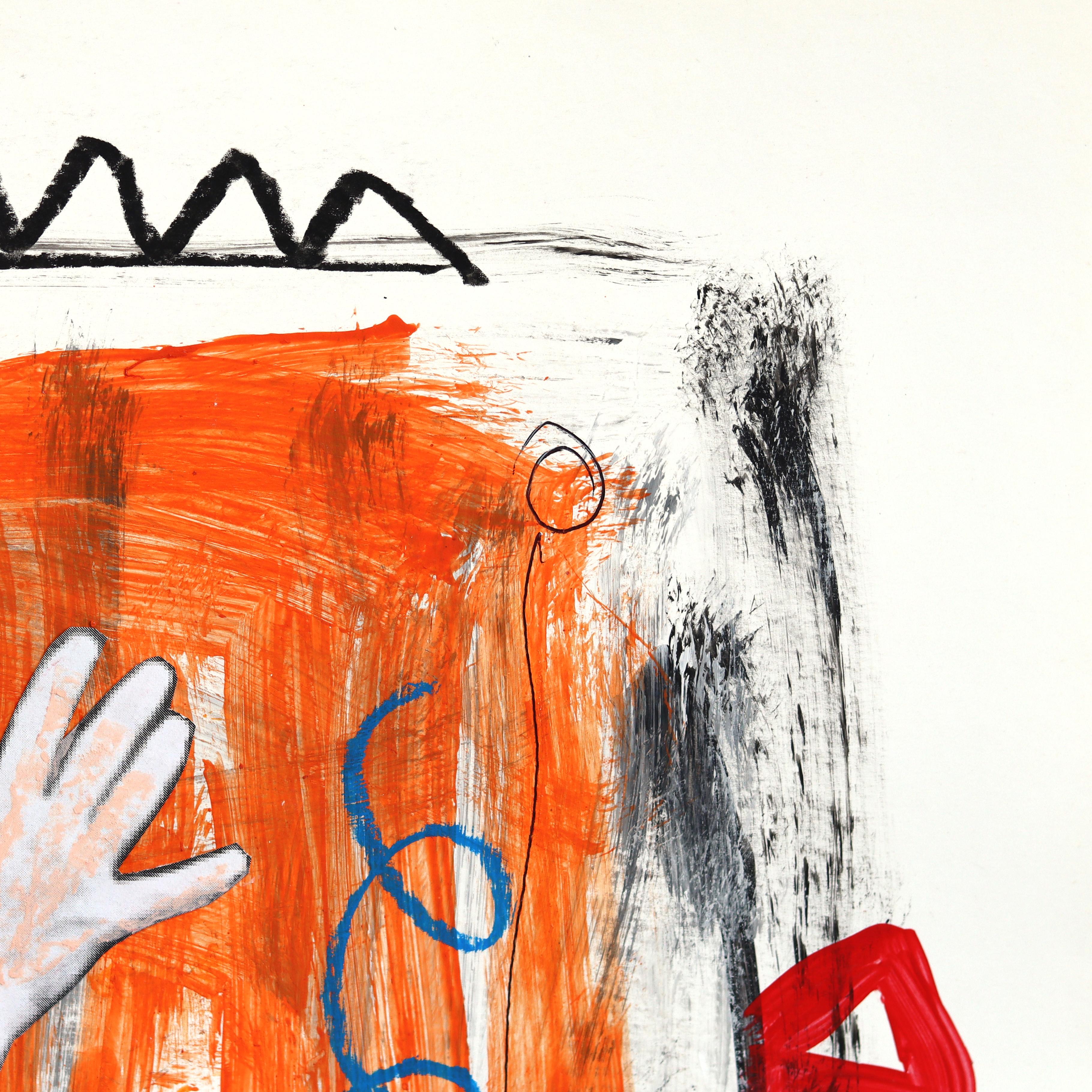 Roller Fame Flame - Vintage Inspired Figurative Mixed Media Pop Art by Gary John im Angebot 3