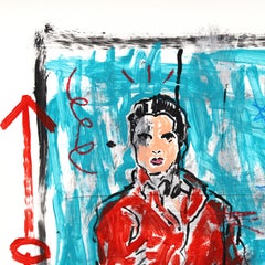 Shoot Me Tender - Abstract Figurative Elvis Portrait Artwork by Gary John