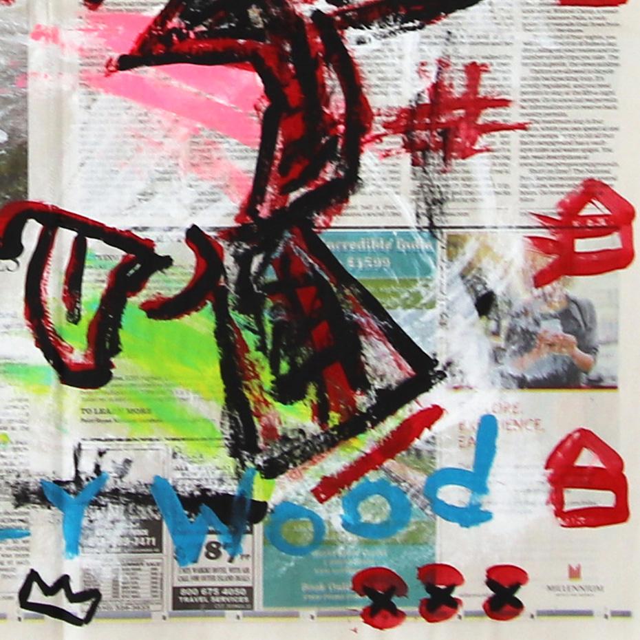 Sick Mick - Abstract Quirky Mickey Mouse Cartoon Pop Art Painting by Gary John For Sale 2