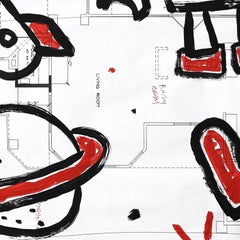 Space Creatures - Abstract Figurative Cartoon Pop Art Painting by Gary John