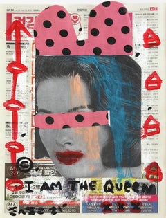 Spotty Vision - Obra original de arte pop figurativo abstracto y lúdico de Gary John