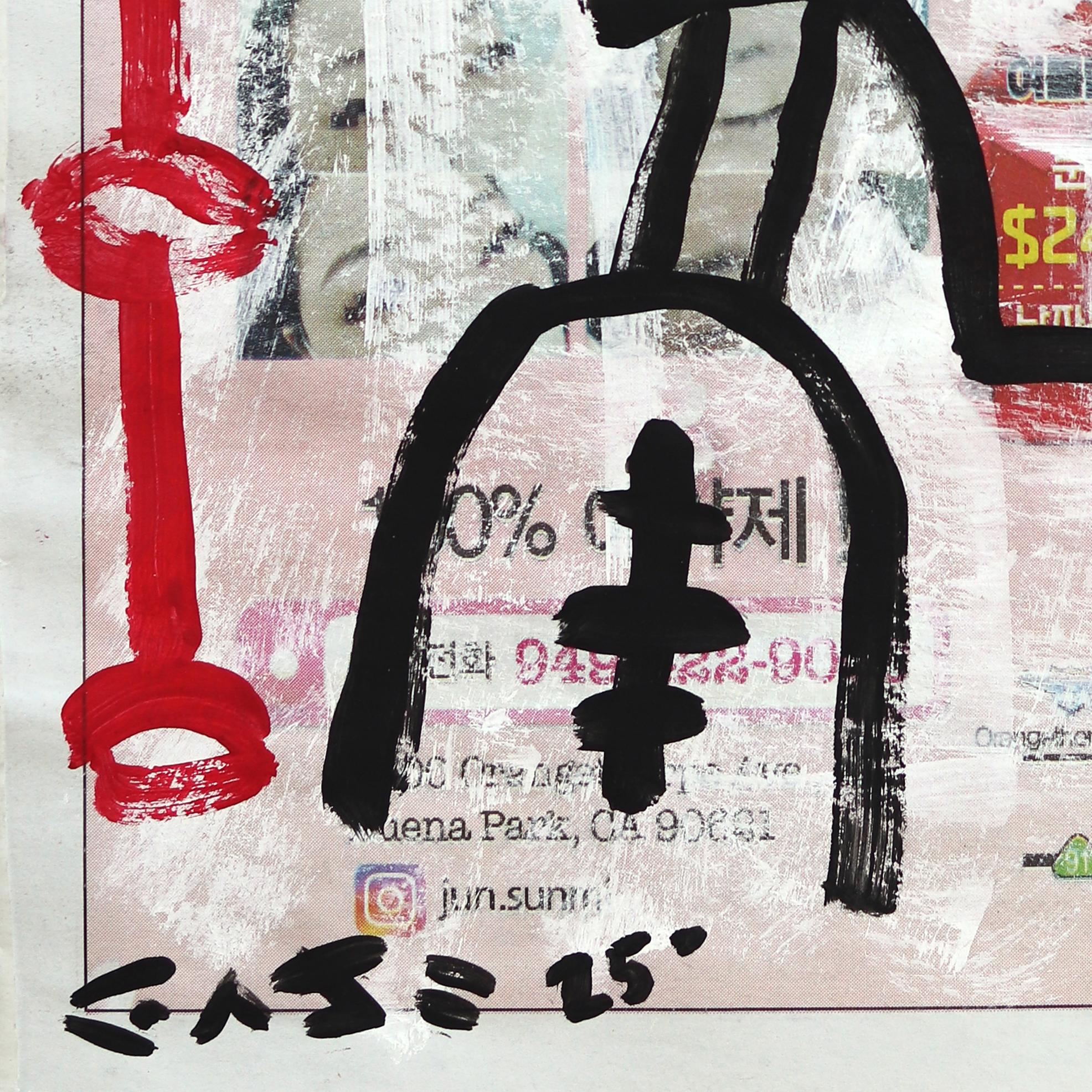 Static Stare - Original Figurative Cartoon Mixed Media Pop Artwork by Gary John en vente 6