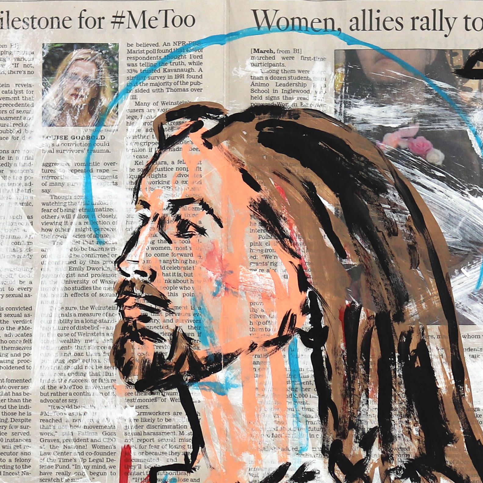 Street Heart Not Street Art - Abstract Figurative Jesus Painting by Gary John For Sale 4