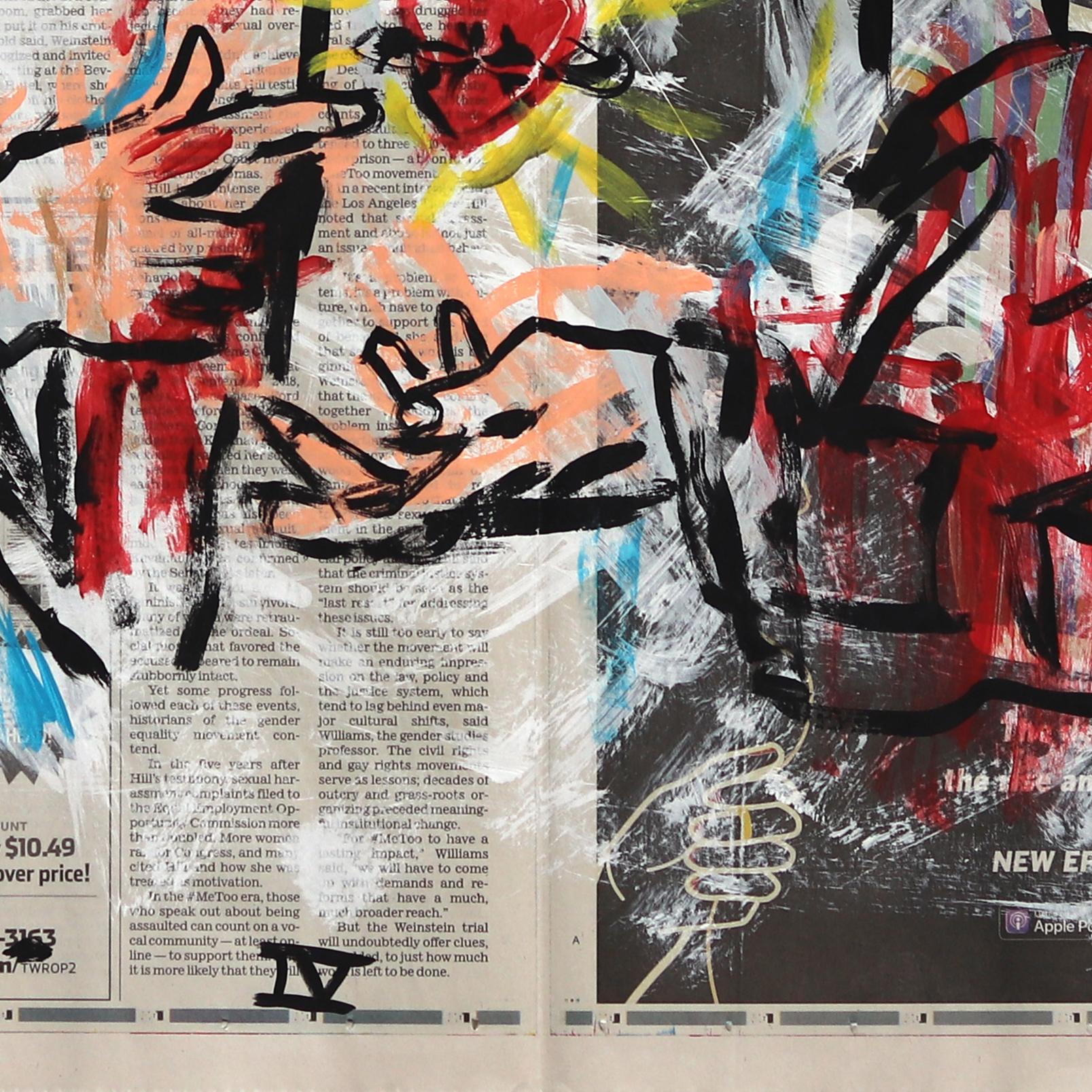 Street Heart Not Street Art - Abstract Figurative Jesus Painting by Gary John For Sale 5