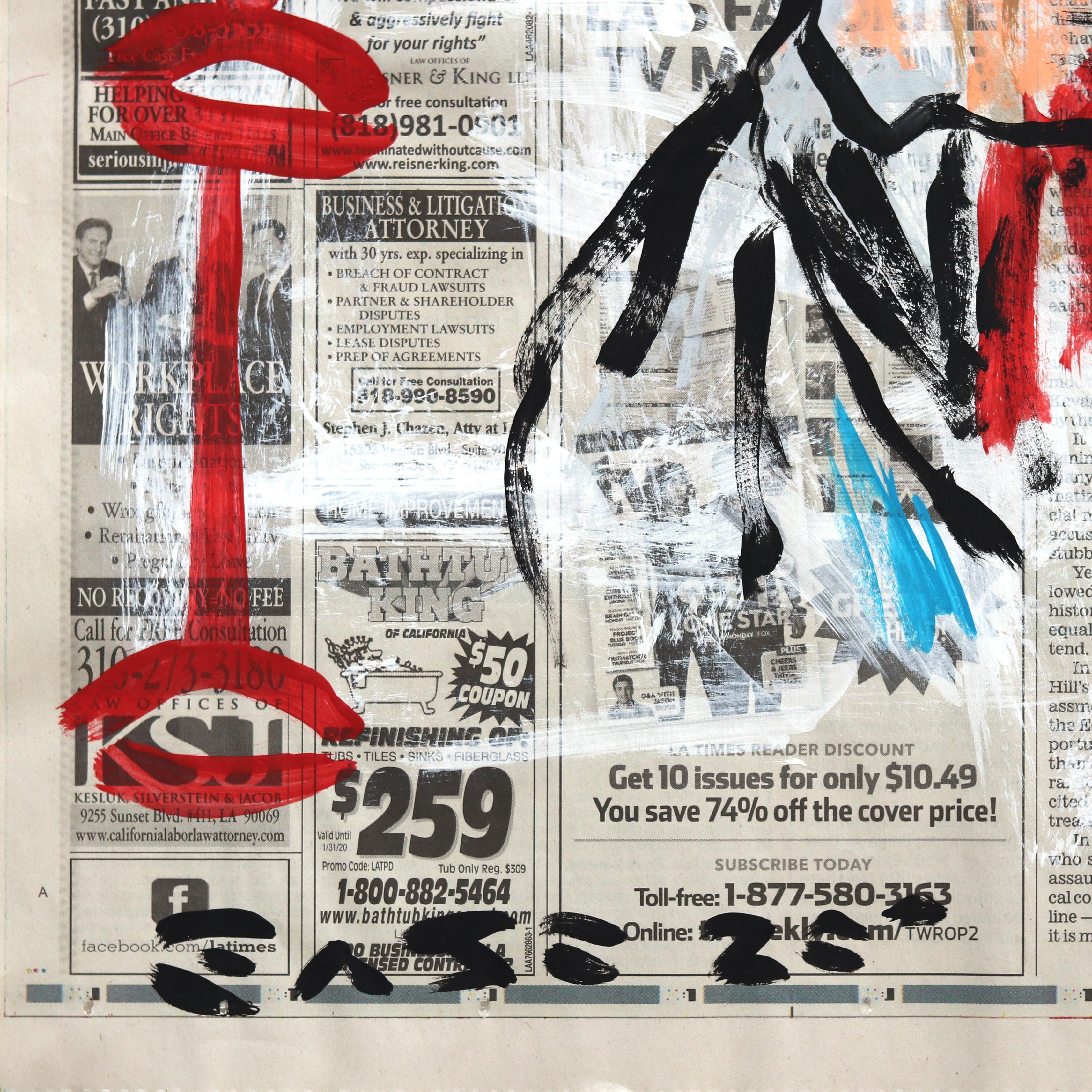 Street Heart Not Street Art - Abstract Figurative Jesus Painting by Gary John For Sale 7